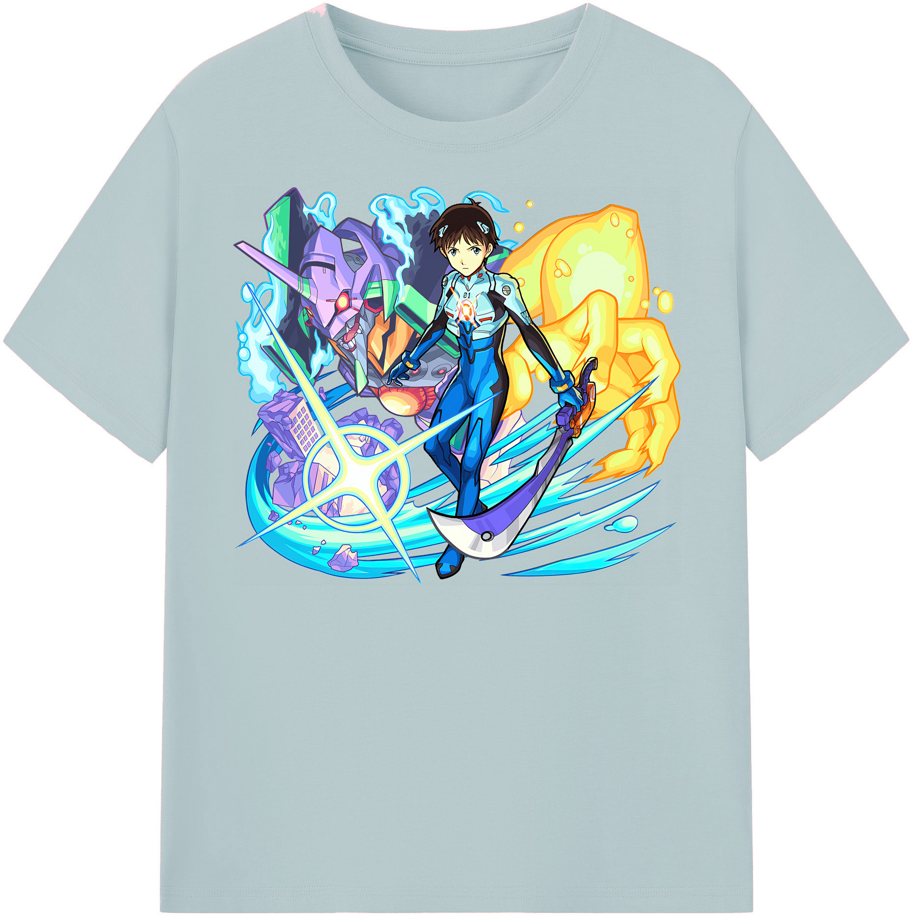 （画像用） EVA 新世紀エヴァンゲリオン 綿100％半袖Tシャツ（フロントプリント）